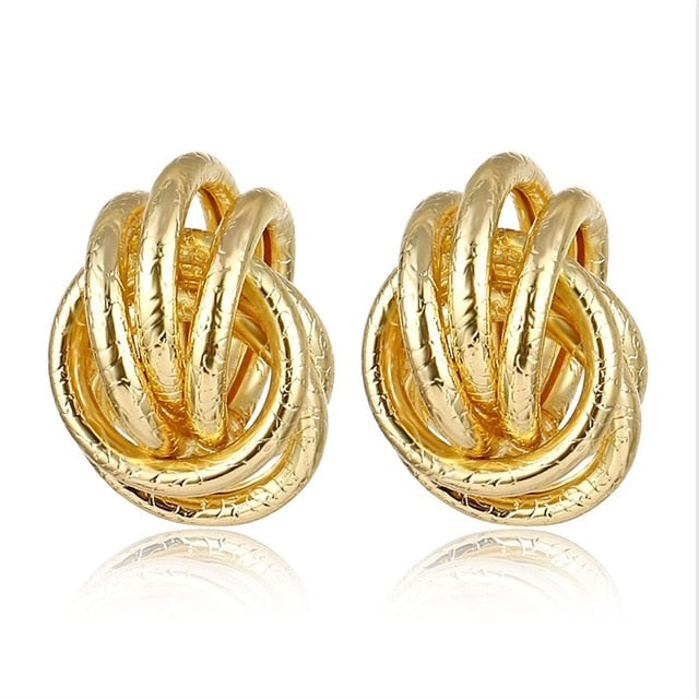 FNIO Fashion Vintage Earrings For Women Big Geometric