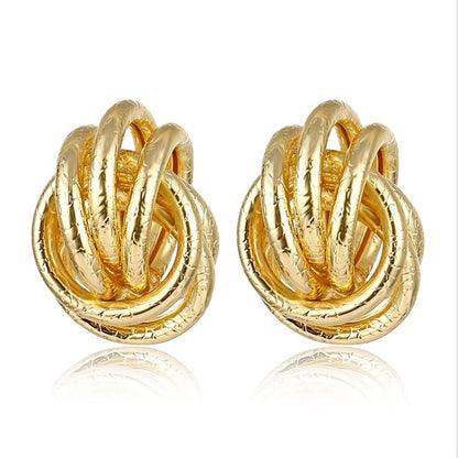 FNIO Fashion Vintage Earrings For Women Big Geometric
