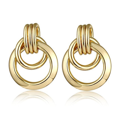 FNIO Fashion Vintage Earrings For Women Big Geometric