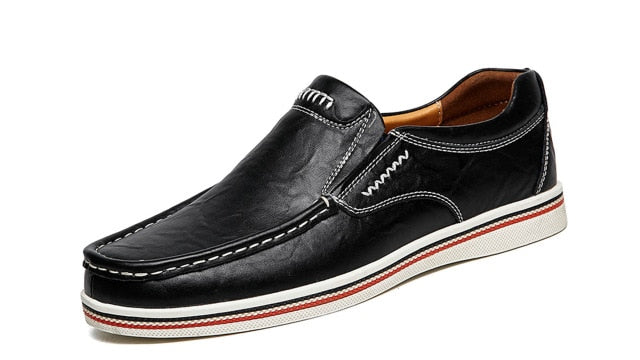 Genuine Leather Men's Casual shoes Slip on Loafers Male Flats Shoes comfortable Adult Luxury Driving Footwear Plus Size 38-47 Z1