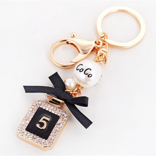 Brand Perfume Bottle Keychain Luxury Key Chain Fashion