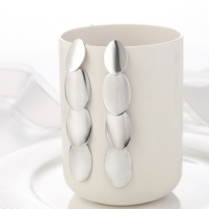 WYBU Summer Style Golden Drop Earrings For Women Geomatric Black