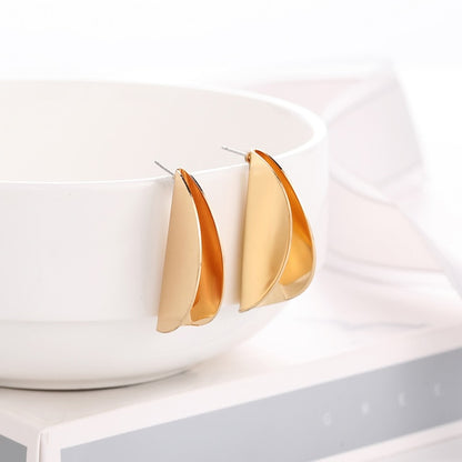 WYBU Summer Style Golden Drop Earrings For Women Geomatric Black