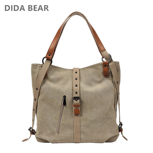 DIDABEAR Brand Canvas Tote Bag Women Handbags Female Designer Large