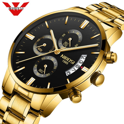 NIBOSI Relogio Masculino Men Watches Luxury Famous Top Brand Men's Fashion