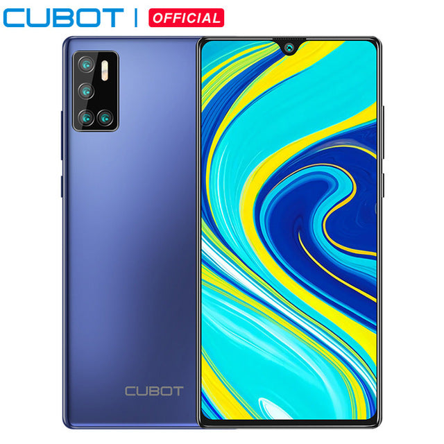 Cubot P40 Rear Quad Camera 20MP Selfie Smartphone NFC 4GB+128GB 6.2 Inch 4200mAh