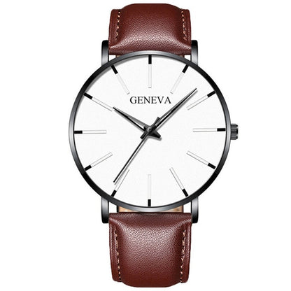 2020 Minimalist Men's Fashion Ultra Thin Watches Simple Men Business Stainless