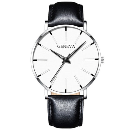 2020 Minimalist Men's Fashion Ultra Thin Watches Simple Men Business Stainless