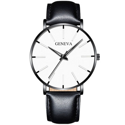 2020 Minimalist Men's Fashion Ultra Thin Watches Simple Men Business Stainless