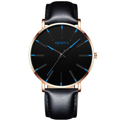 2020 Minimalist Men's Fashion Ultra Thin Watches Simple Men Business Stainless