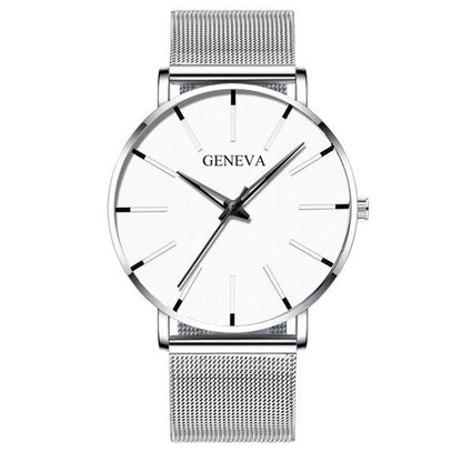 2020 Minimalist Men's Fashion Ultra Thin Watches Simple Men Business Stainless