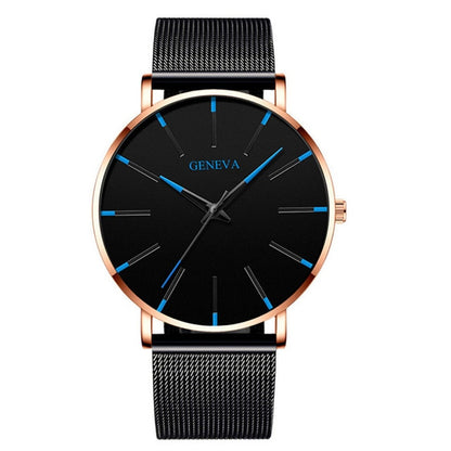 2020 Minimalist Men's Fashion Ultra Thin Watches Simple Men Business Stainless