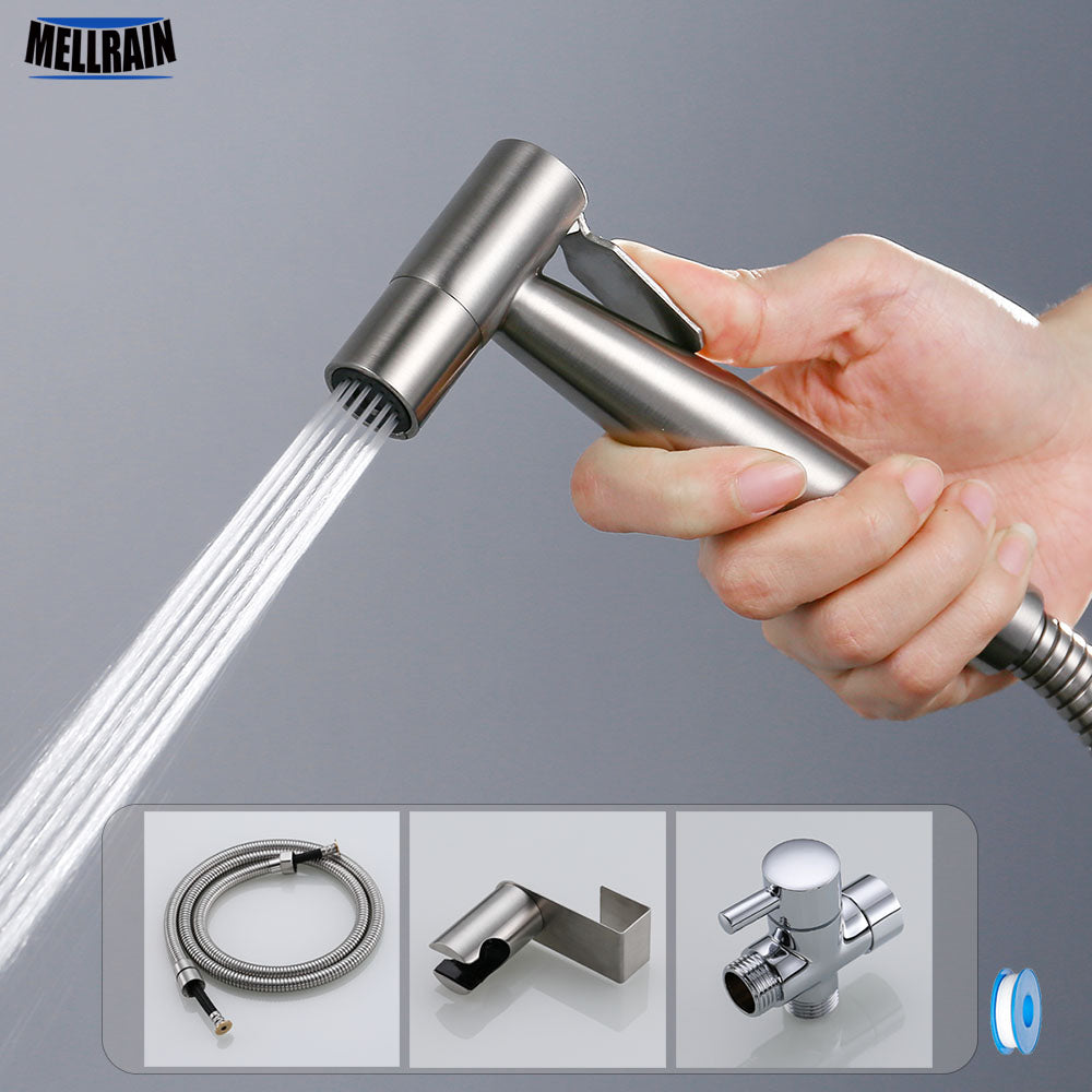 Handheld Toilet bidet sprayer set Kit Stainless Steel Hand Bidet faucet
