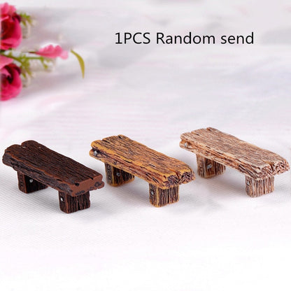 Mini Fruits Basket Broom Oil Lamp Table Treasure Box Potted Plant Flowers