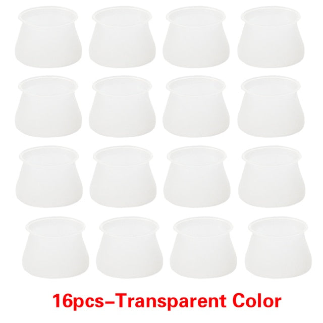 4/8/16pcs Table Chair Legs Silicone Caps Funiture Feets Protector Covers Non-slip Table Leg Caps Foot Protection Bottom Covers
