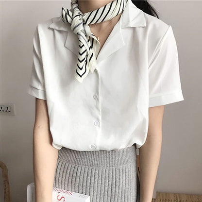 2020 Summer Blouse Shirt For Women Fashion Short Sleeve
