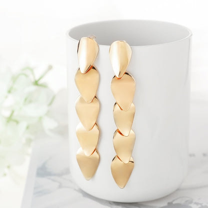 WYBU Summer Style Golden Drop Earrings For Women Geomatric Black