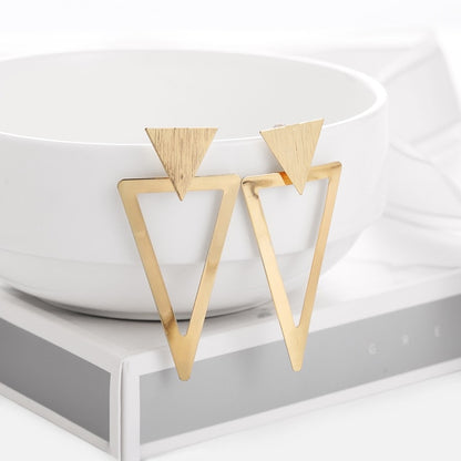 WYBU Summer Style Golden Drop Earrings For Women Geomatric Black