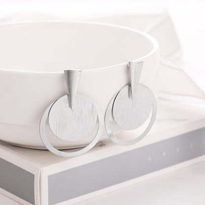 WYBU Summer Style Golden Drop Earrings For Women Geomatric Black