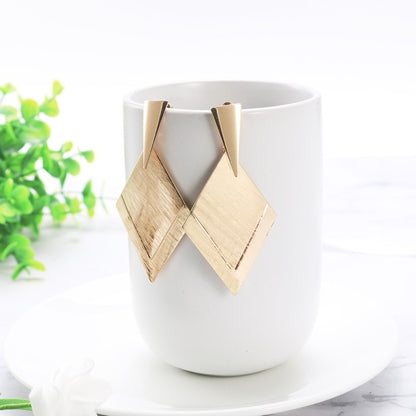 WYBU Summer Style Golden Drop Earrings For Women Geomatric Black