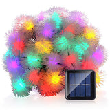 New Chuzzle Ball Solar Christmas Lights, 23ft 50 LED Fairy Decorative String Lights for Indoor and Outdoor, Home, Lawn, Garden
