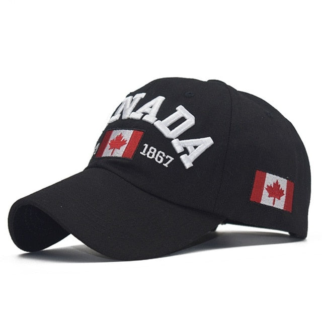 I love canada New Washed Cotton Baseball Cap Snapback Hat For Men Women