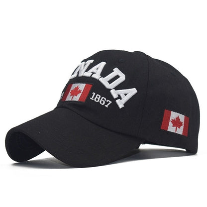 I love canada New Washed Cotton Baseball Cap Snapback Hat For Men Women