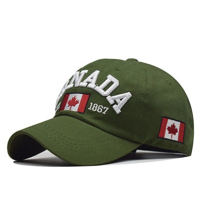 I love canada New Washed Cotton Baseball Cap Snapback Hat For Men Women
