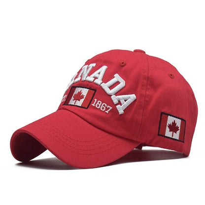 I love canada New Washed Cotton Baseball Cap Snapback Hat For Men Women