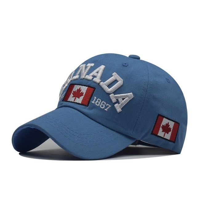 I love canada New Washed Cotton Baseball Cap Snapback Hat For Men Women