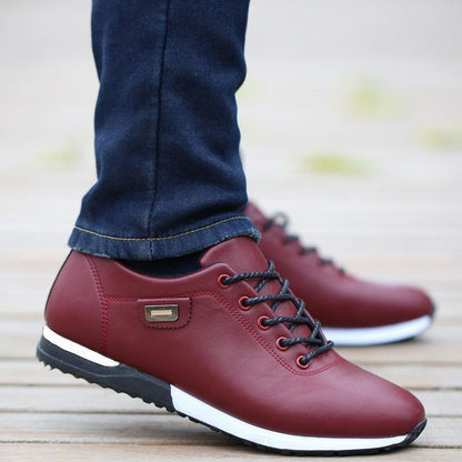 Men's PU Leather Business Casual Shoes For Male Outdoor