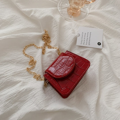 Mini Small Square Flap Bag Brand Fashion New Quality PU Leather Women's