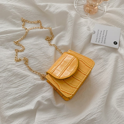 Mini Small Square Flap Bag Brand Fashion New Quality PU Leather Women's