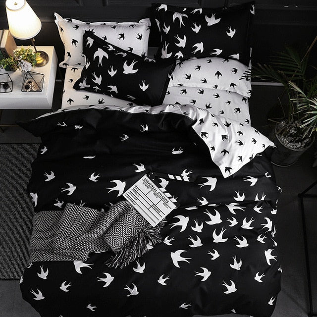 3pcs Bedding Set Marble Geometric Duvet Cover Sets With Pillowcase Quilt Cover Double sided