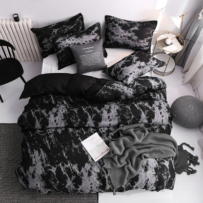 3pcs Bedding Set Marble Geometric Duvet Cover Sets With Pillowcase Quilt Cover Double sided