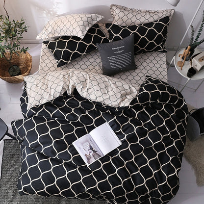 3pcs Bedding Set Marble Geometric Duvet Cover Sets With Pillowcase Quilt Cover Double sided