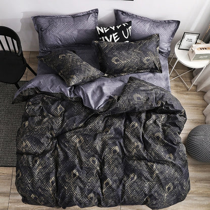 3pcs Bedding Set Marble Geometric Duvet Cover Sets With Pillowcase Quilt Cover Double sided