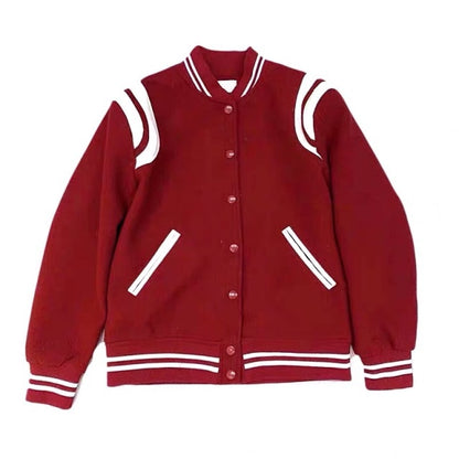 2020 New Arrival Bomber Jacket Men Rib Sleeve Cotton Casual Baseball