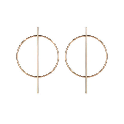 2019 Fashion Earrings Punk Simple Gold Silver Color Long Section