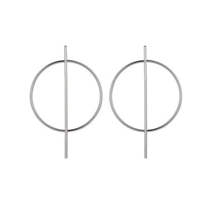 2019 Fashion Earrings Punk Simple Gold Silver Color Long Section