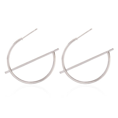 2019 Fashion Earrings Punk Simple Gold Silver Color Long Section