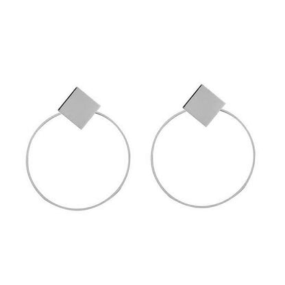 2019 Fashion Earrings Punk Simple Gold Silver Color Long Section