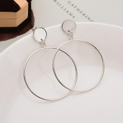 2019 Fashion Earrings Punk Simple Gold Silver Color Long Section
