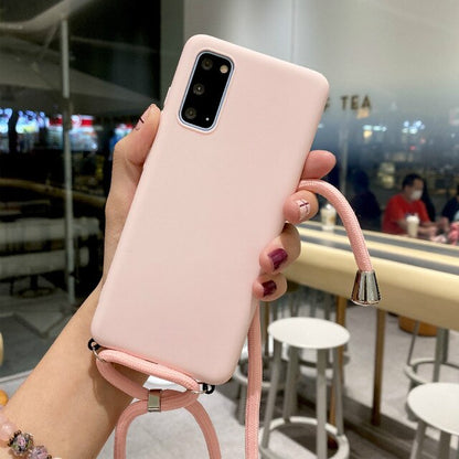 Candy Chain Lanyard Case For Samsung Galaxy A51 A71 A01 A11 A21S A31 A41 A20 A50 A70 S20 Ultra S10 S9 S8 Plus Note 10 Lite Cover