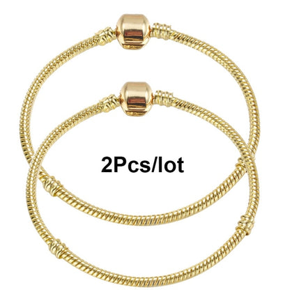 2Pcs/Lot 16cm-21cm Basic Chain,Snake Bone Silver Plated Chain - Shopy Max
