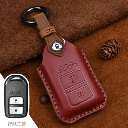 Leather Car Remote Key Case Cover For Honda Civic 2017 2018 Accord Pilot City C-RV Odyssey XRV Vezel CRIDER Spirior