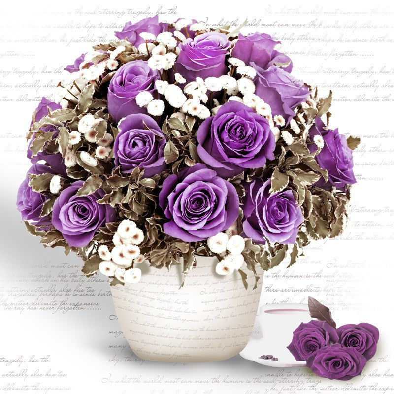 5D Diamond Embroidery Diamond Mosaic Purple Flower Diy Diamond