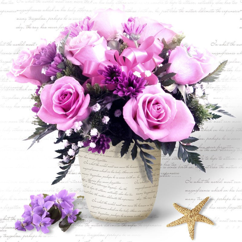 5D Diamond Embroidery Diamond Mosaic Purple Flower Diy Diamond