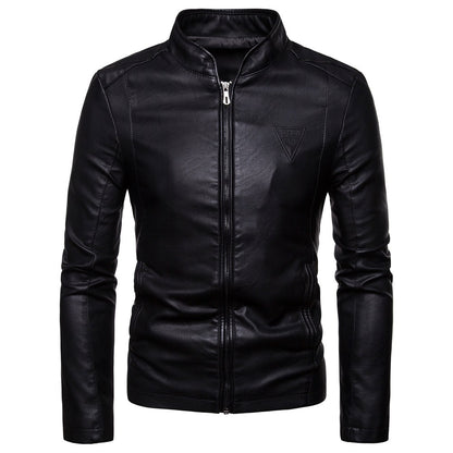 The New Spring and Autumn 2020 Men's Korean Version Slim-Fitting Stand-Up