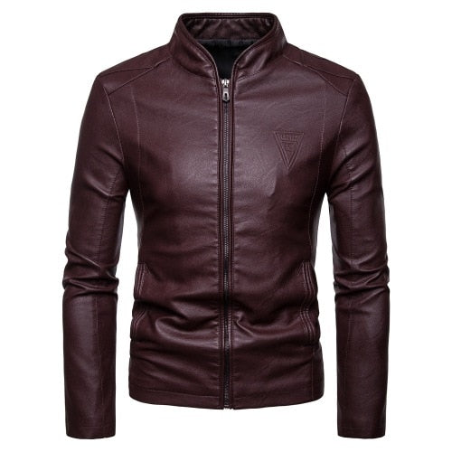The New Spring and Autumn 2020 Men's Korean Version Slim-Fitting Stand-Up